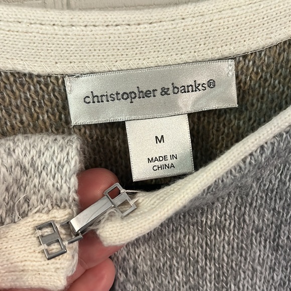 Christopher & Banks color block long duster - Picture 2 of 4